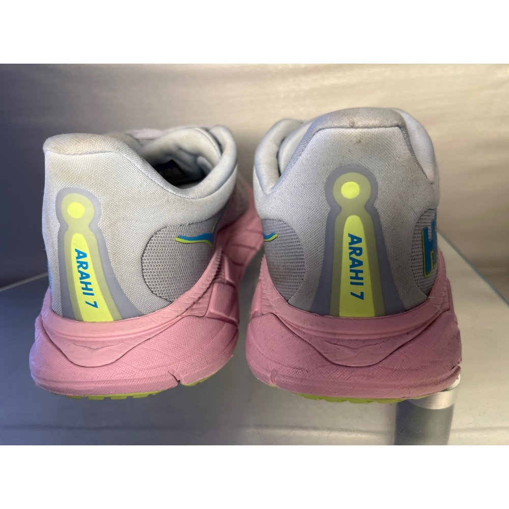 Hoka Arahi 7 Womens Running Shoes 8.5B Glacial Blue Pink Stability 1147851 GLP - Picture 6 of 7